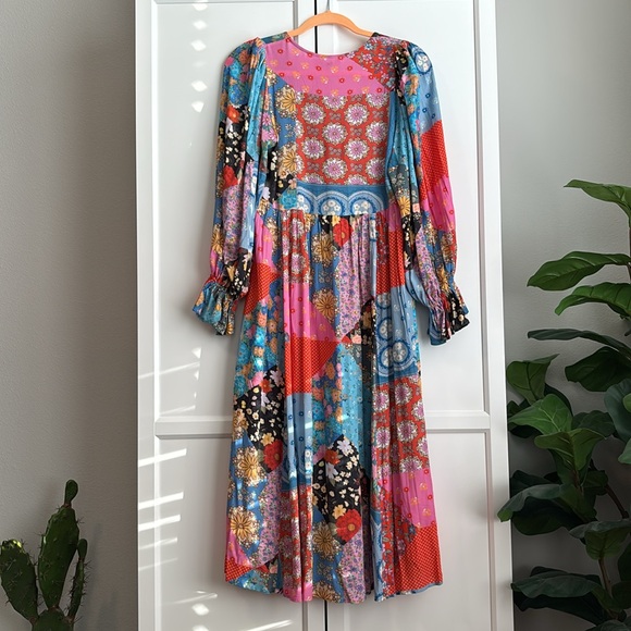 NWT Spell Cha Cha Boho Midi Dress, XS - Picture 8 of 8